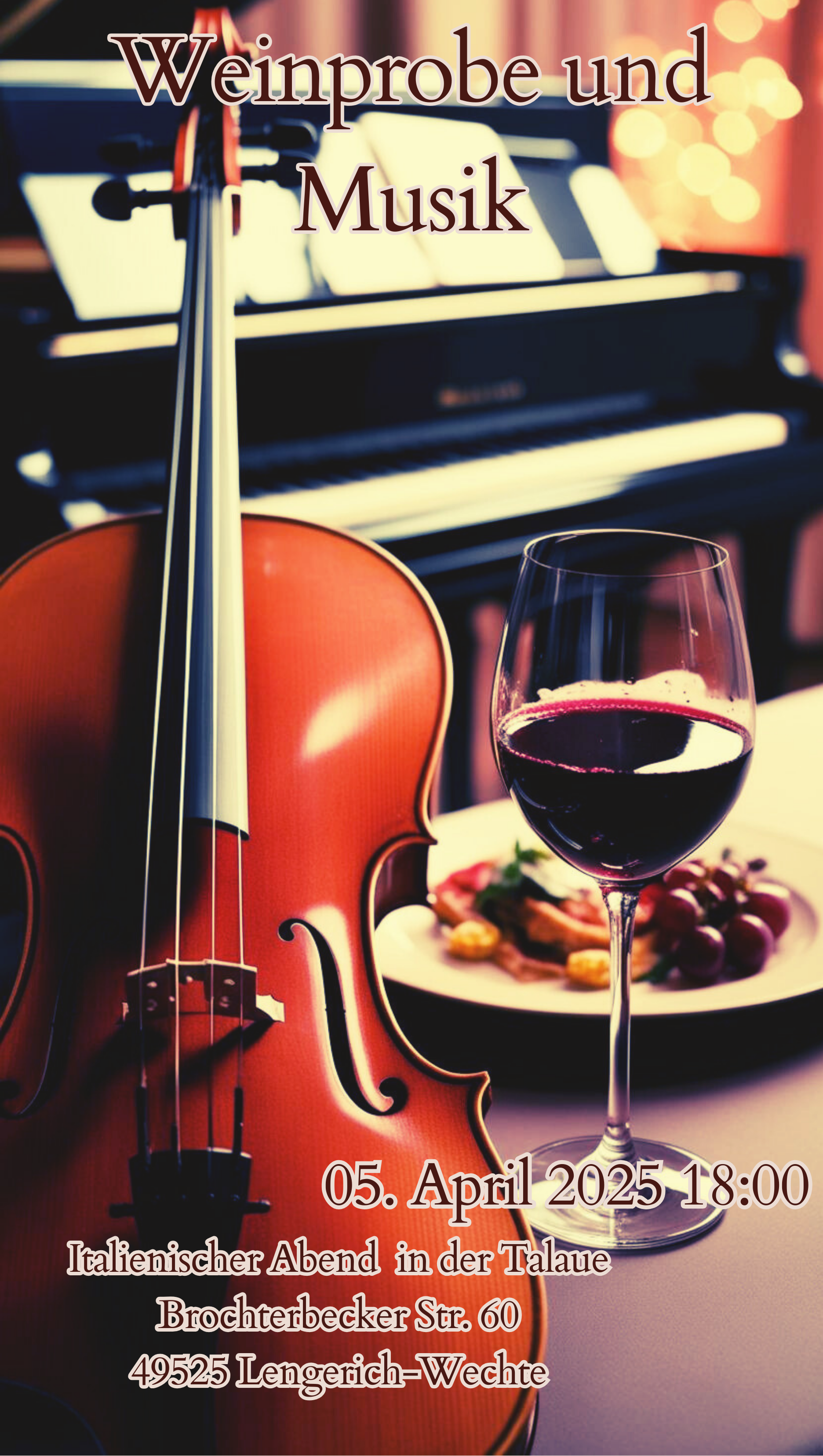 Weinprobe und Musik